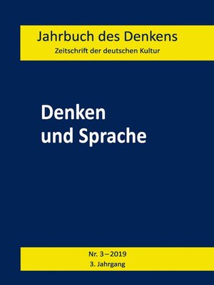 cover image of Denken und Sprache